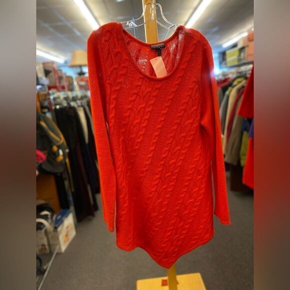 Allison Brittney Ladies 1X Knit red Sweater - Picture 1 of 5
